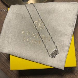 Elisa Kendra Scott Necklace with Platinum Druzy